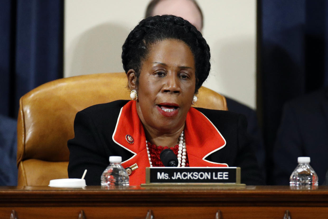 Rep. Sheila Jackson Lee, seen here on Capitol Hill in 2019, died from pancreatic cancer.