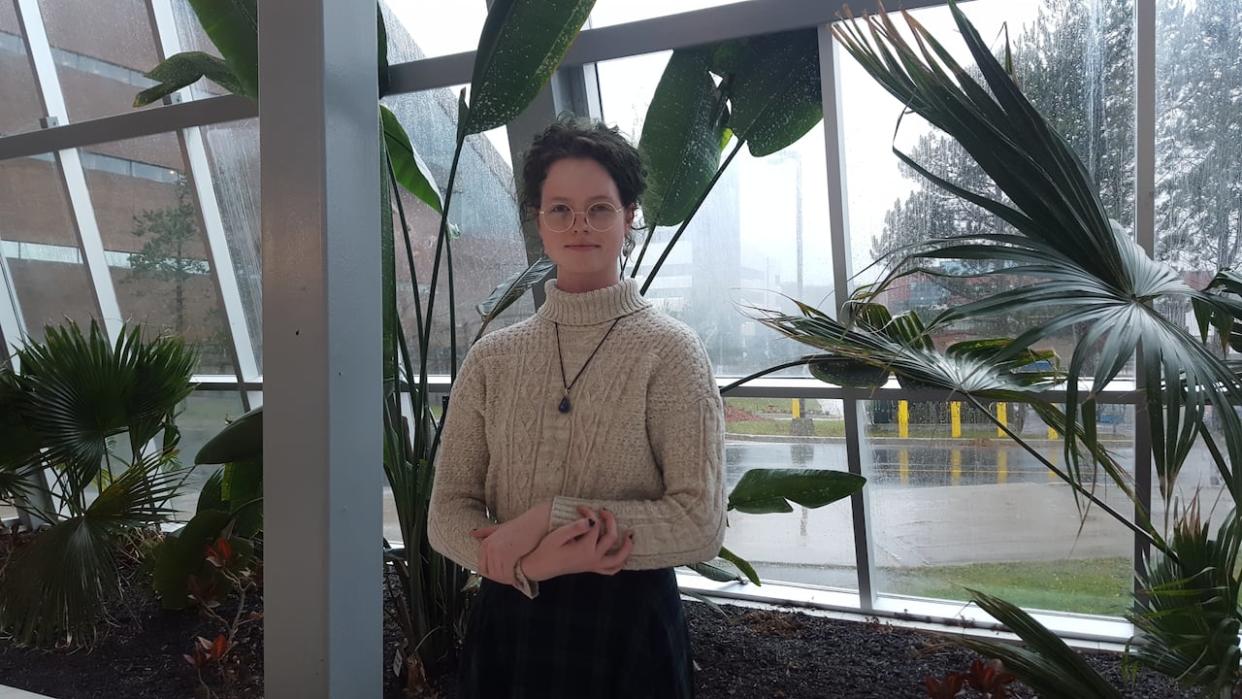 Mackenzie Broders, Memorial University of Newfoundland Students' Union's director of advocacy, says not all students are aware that using artificial intelligence tools can cause them academic problems. (Henrike Wilhelm/CBC - image credit)