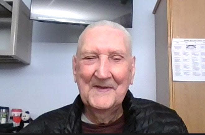 Charles Anderson, 96, is a U.S. Navy veteran of World War II and a resident of the Pennsylvania Soldiers' and Sailors' Home in Erie. He is shown here in a screen shot taken from a June 2, 2022, inteview conducted via Zoom with the Erie Times-News and GoErie.com.