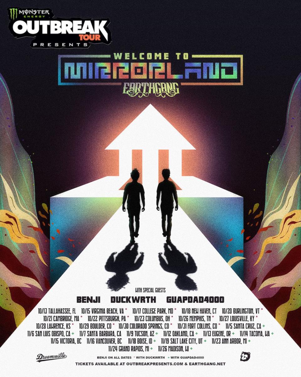 Welcome-to-Mirroland earthgang north america 2019 tour dates poster