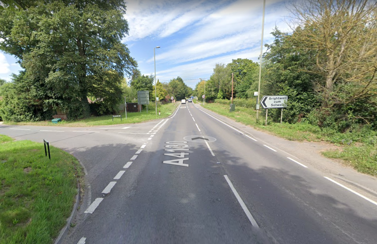 The boy was hit by the van on the A4130 between Didcot and Wallingford on High Road, Brightwell-Cum-Sotwell, at the junction with Slade End. (Google Maps)