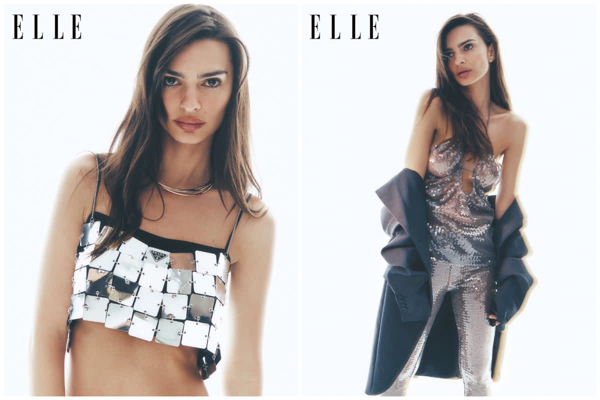 Emily Ratajkowski said her ‘life is just beginning’ now she’s single  (Petros/ELLE UK)