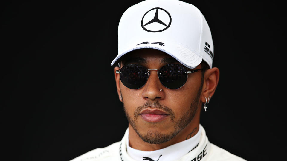 Pictured here, Lewis Hamilton ahead of the F1 restart in Austria.