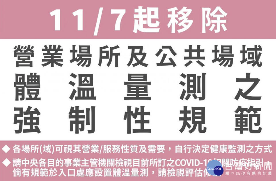 ▲11月7日起取消民眾參與宗教活動繞境、團體旅遊、健身房、八大行業須打滿3劑疫苗限制。