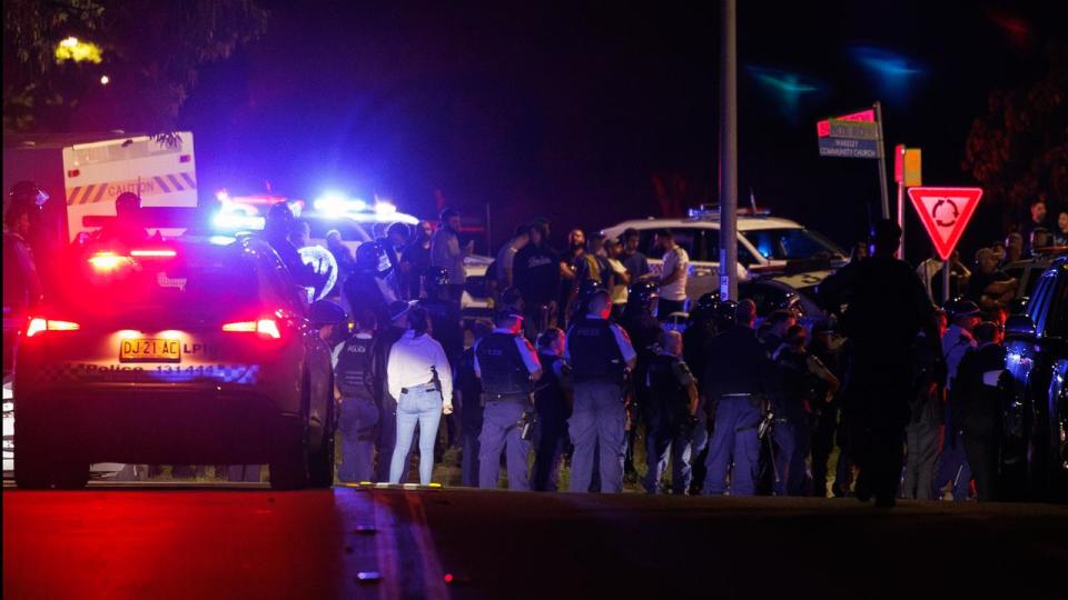 Police following the stabbing at Christ The Good Shepherd Church