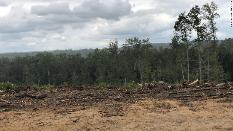 Land purchased by the Freedom Georgia Initiative in Wilkinson County, Georiga (via CNN)