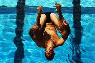 FORT LAUDERDALE, FL - MAY 11: Reuben Ross of Canada dives during the Mens 3m springboard Semi Finals at the Fort Lauderdale Aquatic Center on Day 2 of the AT&T USA Diving Grand Prix on May 11, 2012 in Fort Lauderdale, Florida. (Photo by Al Bello/Getty Images)