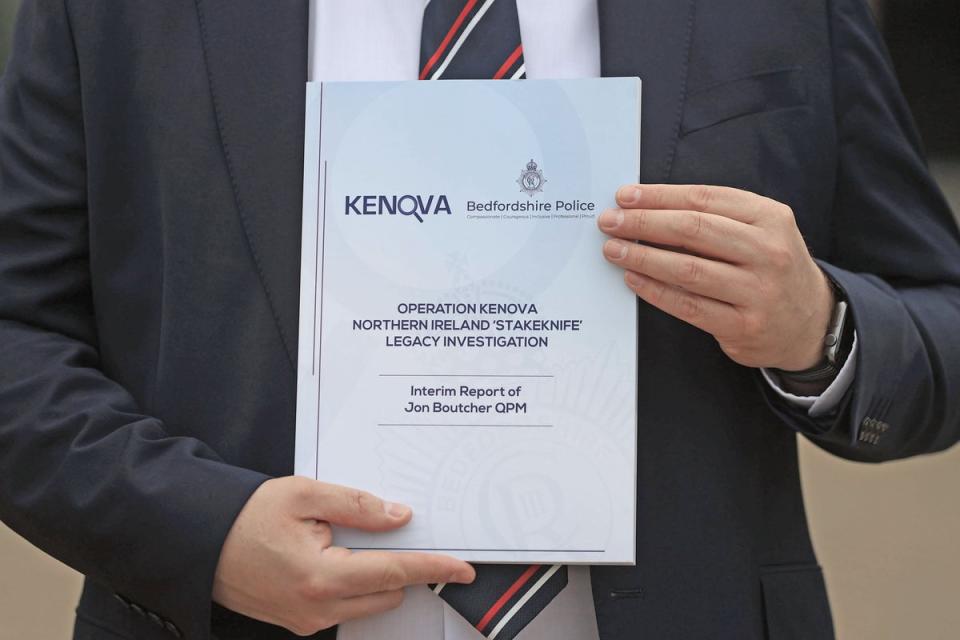 The front cover of the Operation Kenova Interim Report (PA Wire)