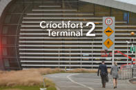 <p>A view of the Terminal 2 building in Dublin’s airport on the day that some of the Irish-based airline’s pilots decided to take pre-Christmas strike action. The one-day industrial action will take place on Wednesday December 20 and will mostly involve captains.<br> On Tuesday, 12 December 2017, in Dublin, Ireland. (Photo by Artur Widak/NurPhoto) </p>