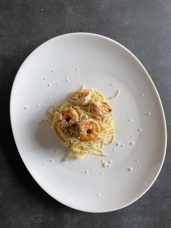 Patti LaBelle's Shrimp Scampi Pasta Plated<p>Courtesy of Choya Johnson</p>