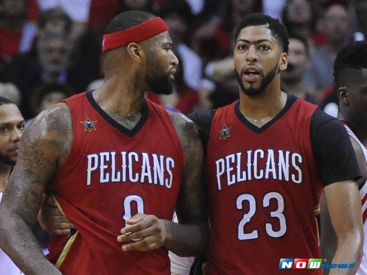 鵜鶘雙塔Anthony Davis（右）和DeMarcus Cousins（左）整個夏天都在一起苦練。（圖／美聯社／達志影像）