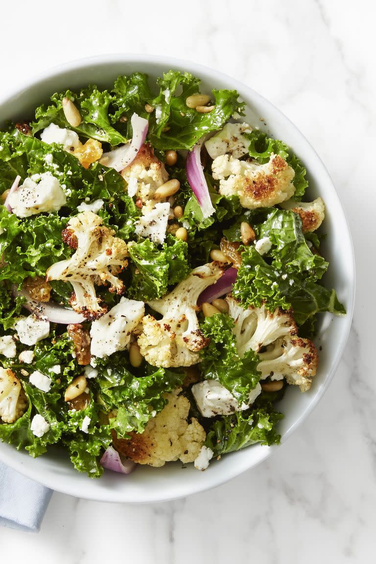 Kale and Roasted Cauliflower Salad