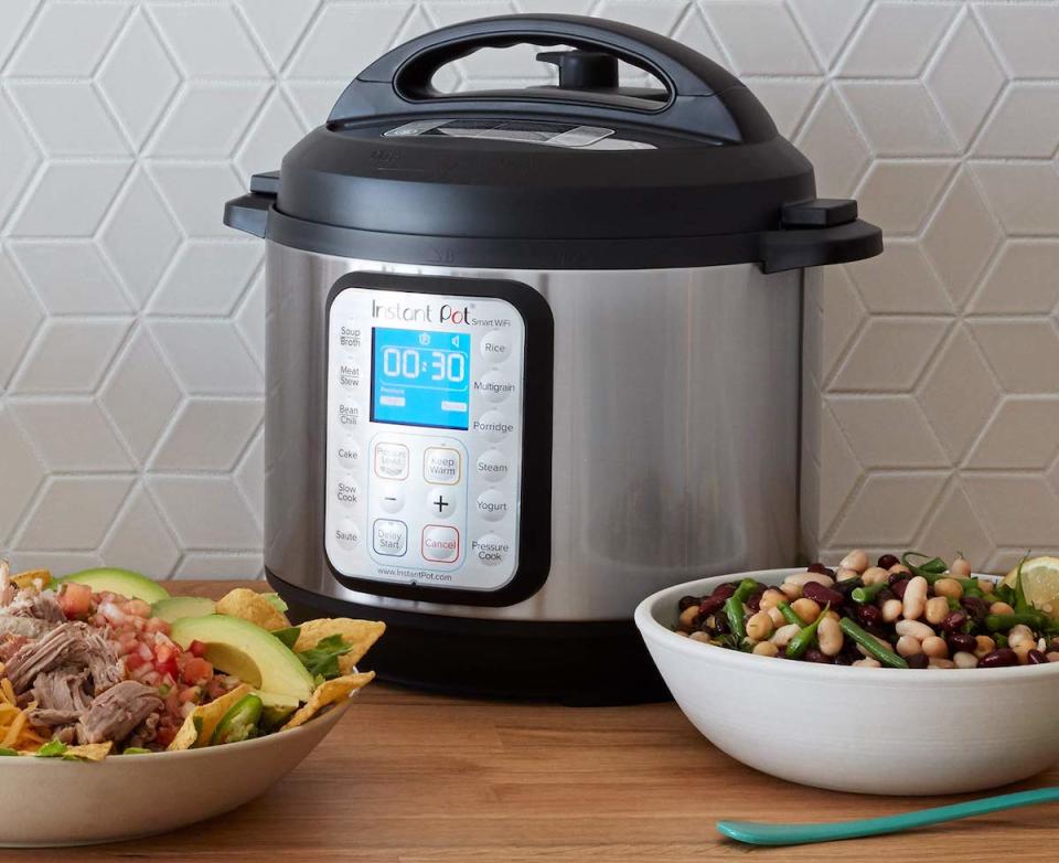 The Instant Pot 8-in-1 multi-cooker with Smart Wifi and 13 one-touch programs lets you control the unit via any of your Alexa-enabled devices or through the Instant Pot app. (Photo: Amazon)