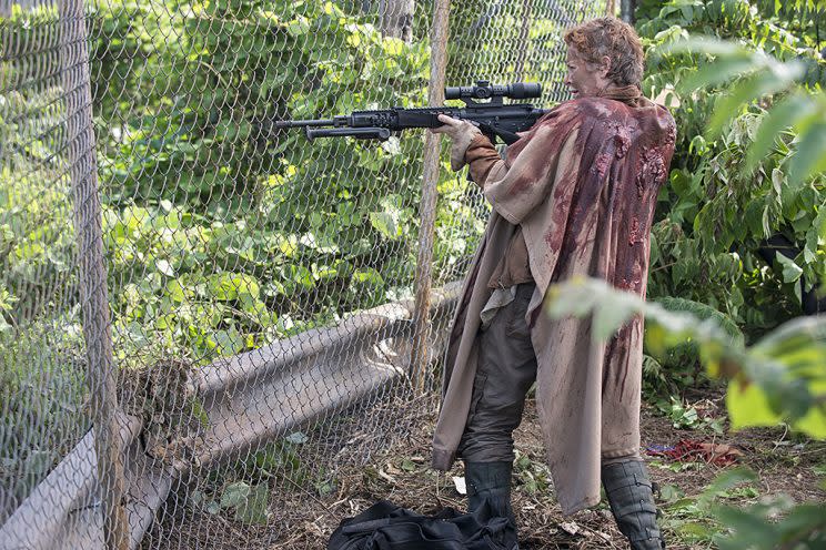 Melissa McBride as Carol in AMC&#39;s The Walking Dead . (Photo Credit: Gene Page/AMC)