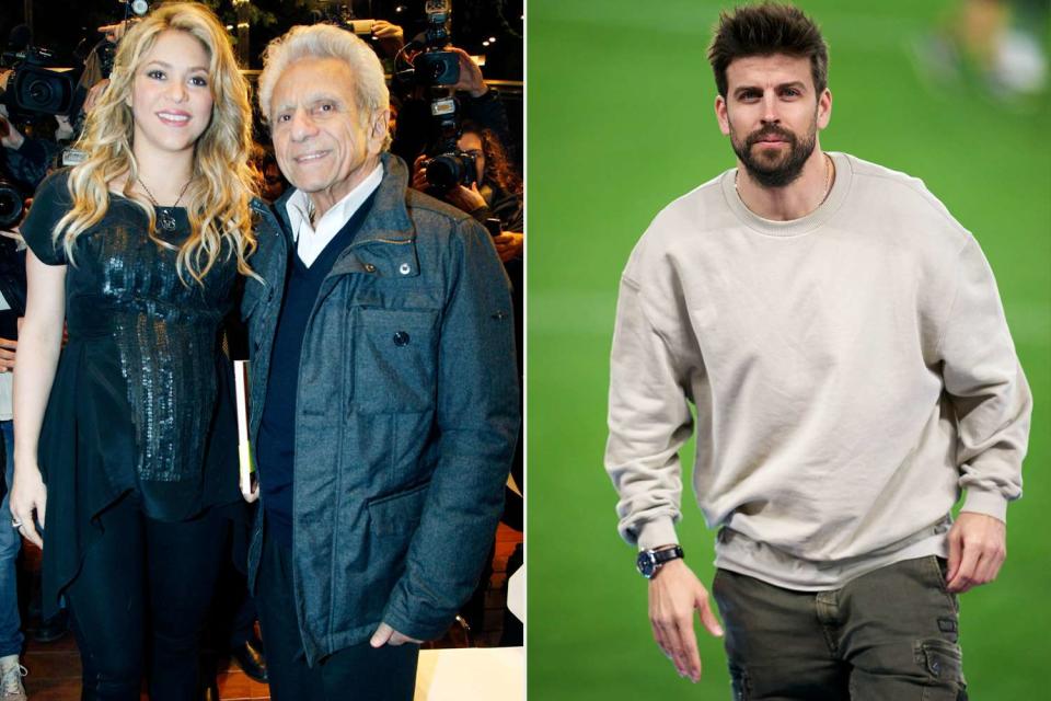 <p>Europa Press/Europa Press; Manuel Queimadelos by Quality Sport Images/Getty</p> Shakira and William Mebarak Chadid; Gerard Piqué