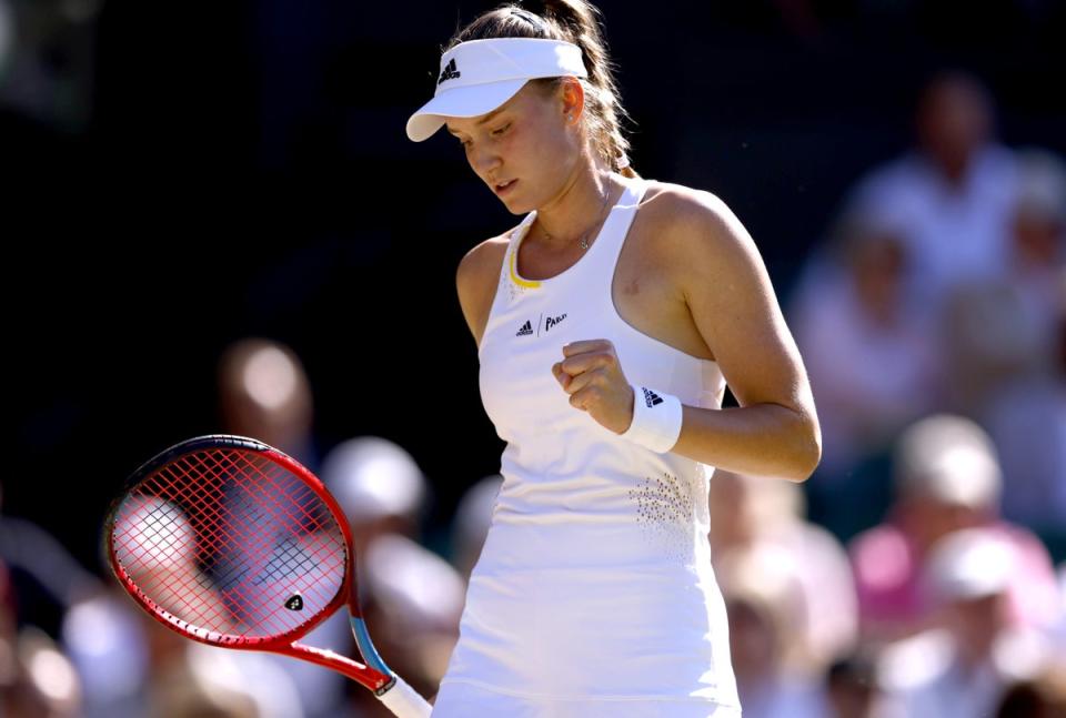 Elena Rybakina is through to the final (Steven Paston/PA) (PA Wire)