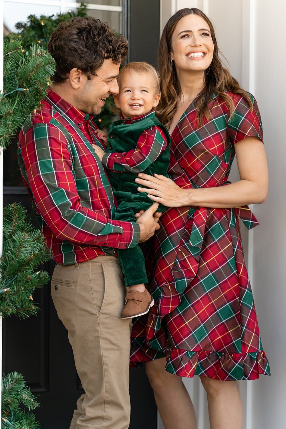 Mandy Moore, Taylor Goldsmith, and Gus Goldsmith for Gymboree and The Season of Mandy Moore 2022 Collection.