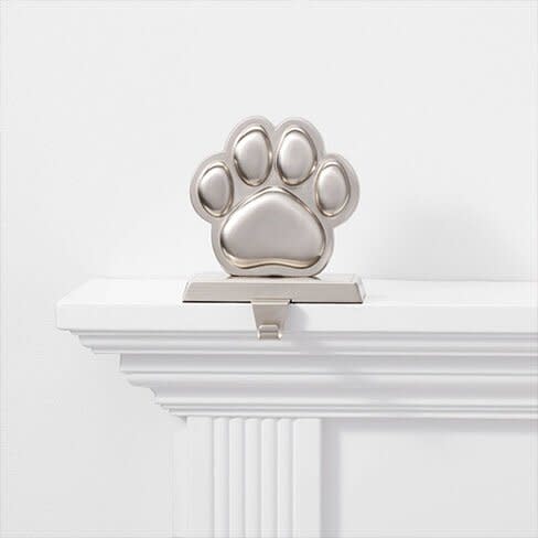 paw print stocking holder