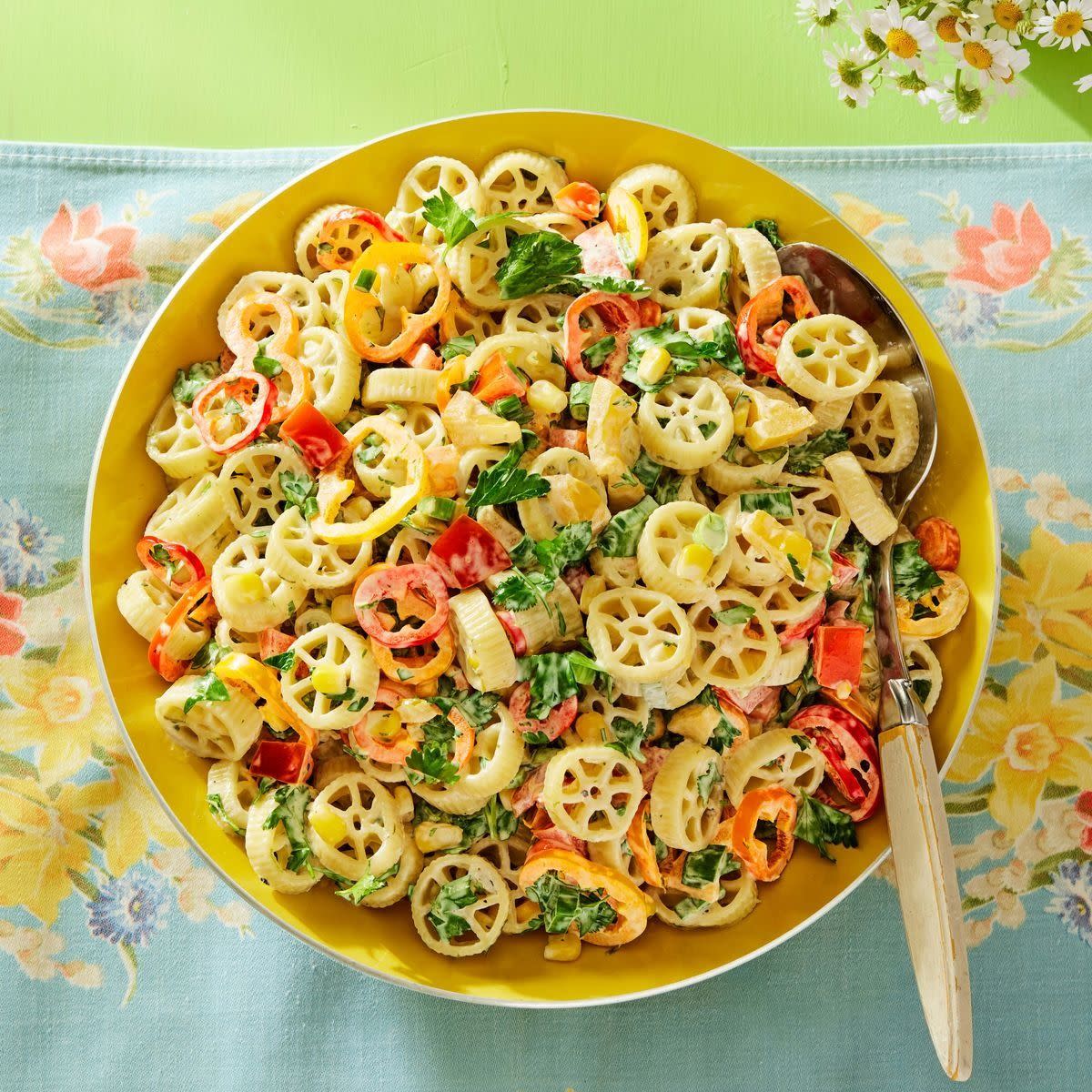 bell pepper recipes spicy veggie pasta salad