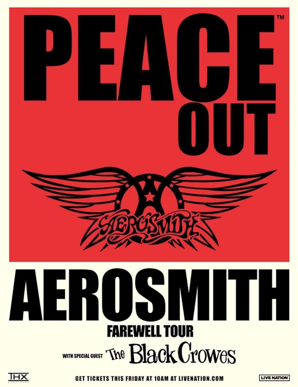 aerosmith peace out tour reviews