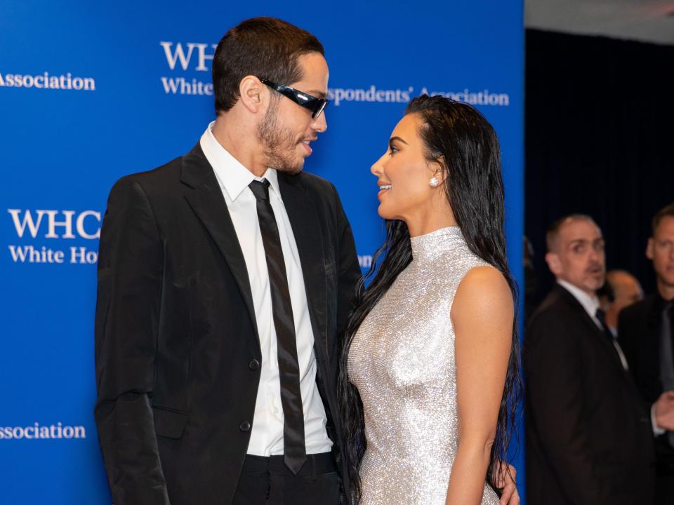 Pete Davidson and Kim Kardashian attended the White House Correspondents' Dinner on Saturday.