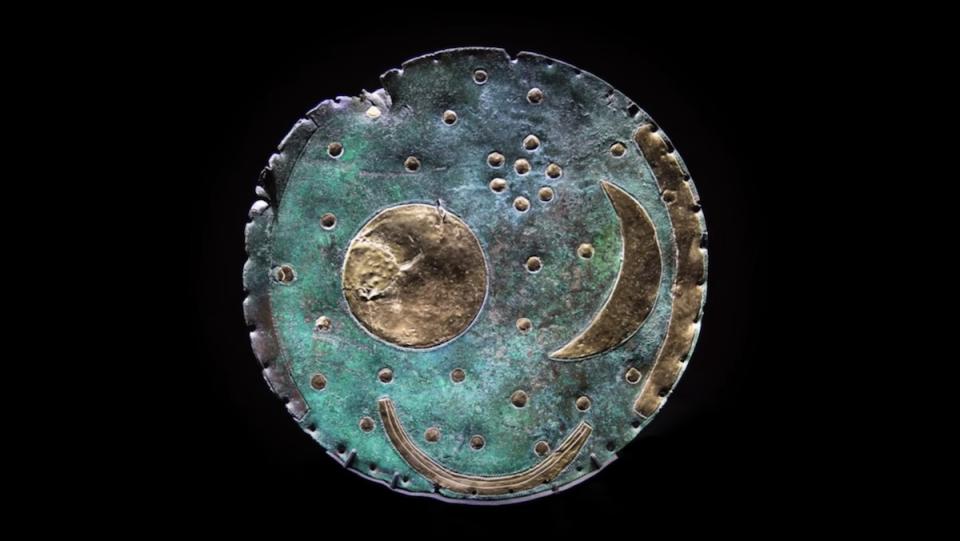 The Nebra Sky Disc, a round map of the night sky, the oldest map of the stars ever found