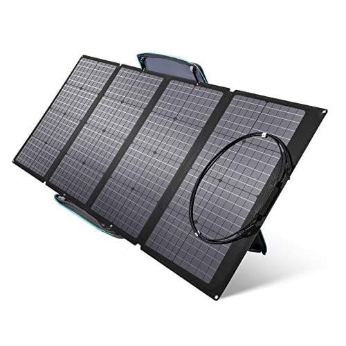 EF ECOFLOW 160 Watt Portable Solar Panel for Power Station, Foldable Solar Charger with Adjusta…