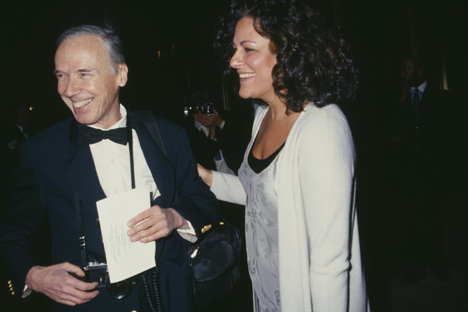 American fashion photographer, Bill Cunningham and Executive Director of the Council of Fashion Designers of America (CFDA), Fern Mallis, at the CFDA Awards, in 1994.