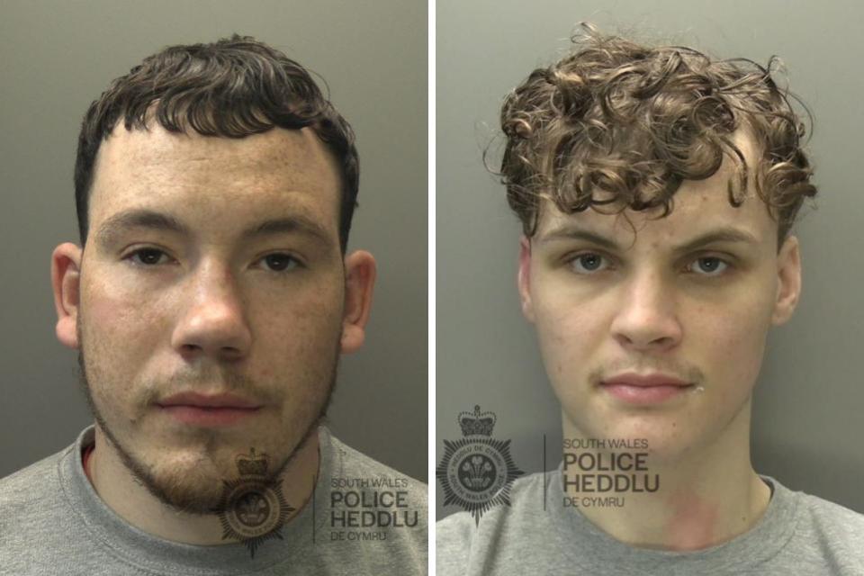 South Wales Argus: Cardiff men James O’Driscoll, 26, who is known as ‘Jimmy’, and Corey Gauci, 18, who are both still wanted on suspicion of murder.