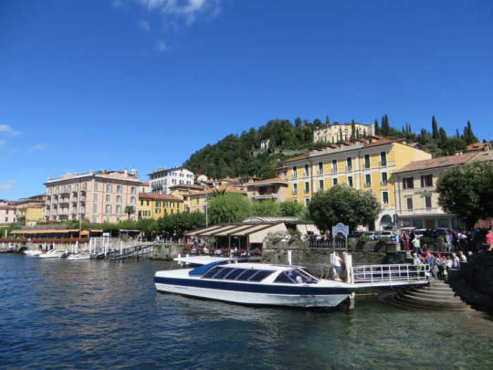 Arriving at Bellagio