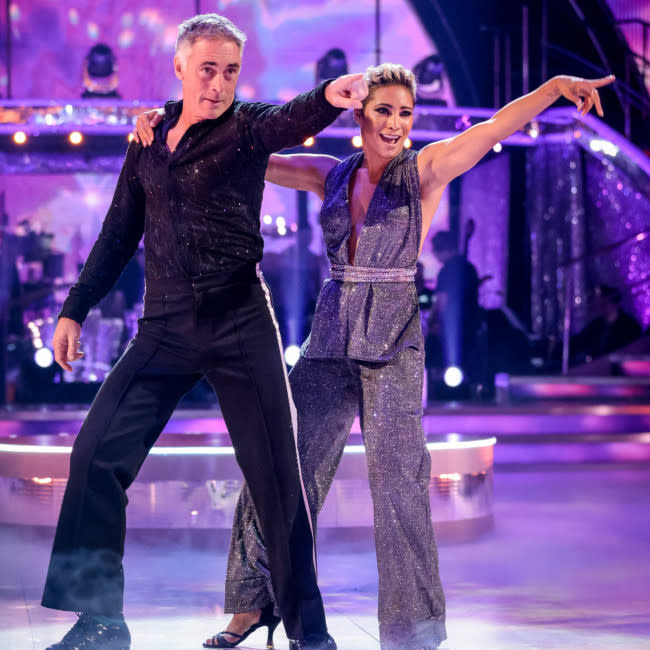 Greg Wise and Karen Hauer credit:Bang Showbiz