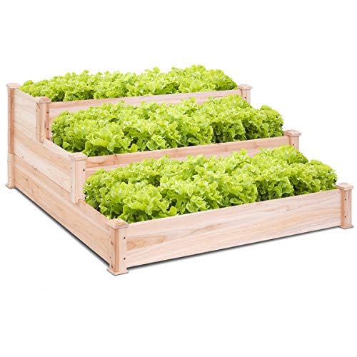 3) Tiered Cedar Wood Garden Box