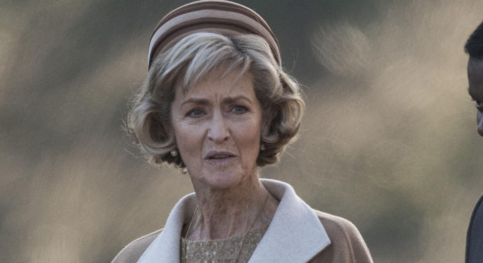 KING'S LYNN, ENGLAND - FEBRUARY 03:  Penny Knatchbull, Countess Mountbatten of Burma attends Sunday Service at St Peter and St Paul Church in West Newton on February 3, 2019 in King's Lynn, England. (Photo by Mark Cuthbert/UK Press via Getty Images )