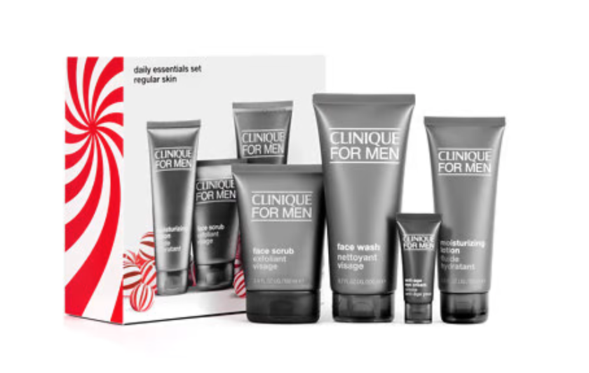 Das Geschenkset von Clinique for Men enthält alles für rundum gepflegte Männerhaut. (Bild: Feelunique)