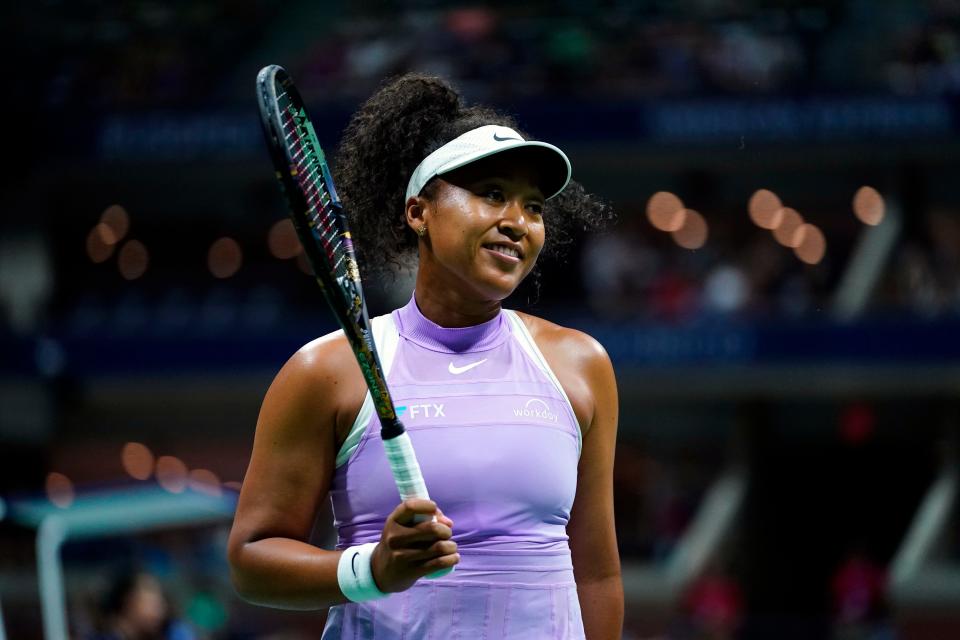 Naomi Osaka at the 2022 US Open.