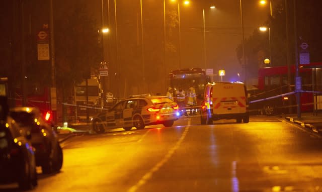 Bus accident in Orpington