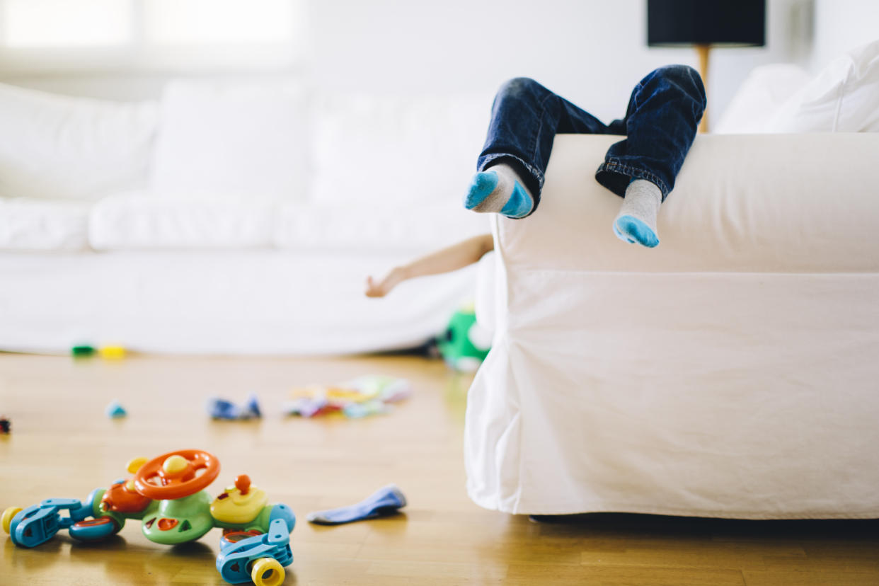 A mum has come up with a genius hack to encourage kids to clear up their toys [Photo: Getty]