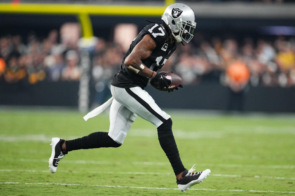 Davante Adams #17 of the Las Vegas Raiders is a fantasy star