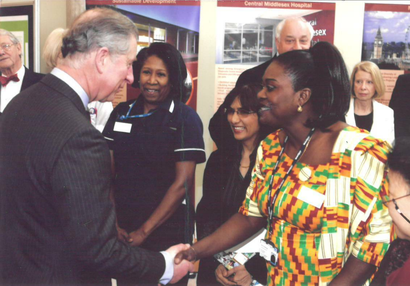 Mrs Amankwaah met the King when he visited the hospital in 2008 (London North West University Healthcare NHS Trust)