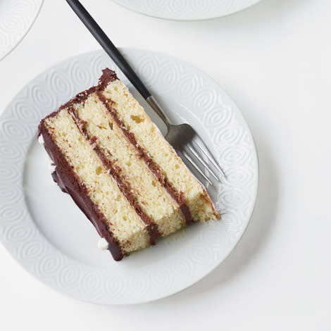 Giant Black-and-White Layer Cake