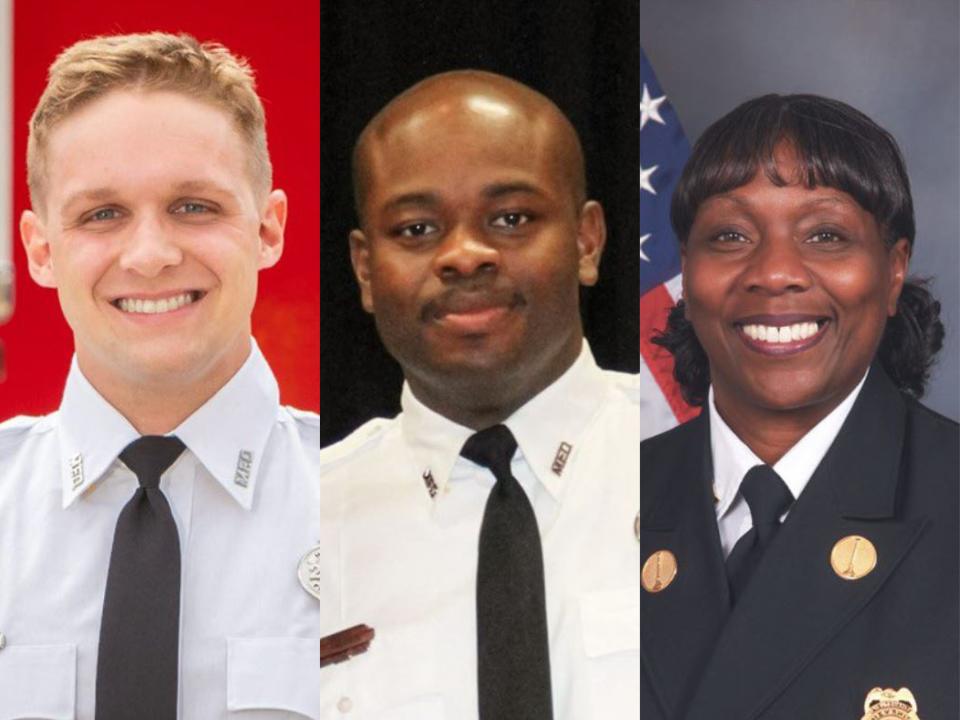 Memphis Fire Department EMTs Robert Long and JaMicheal Sandridge, and fire engine driver Lt. Michelle Whitaker, were fired Monday, Jan. 30, 2023, for failing to provide Tyre Nichols an "adequate patient assessment" to Tyre Nichols, the Memphis Fire Department said.