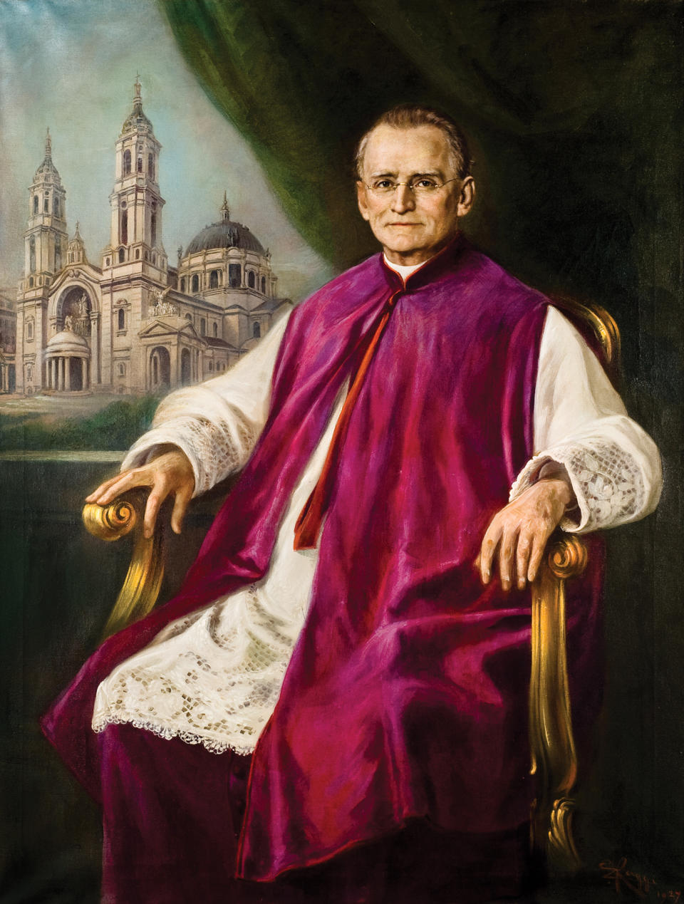 In this undated photo of a painting provided by Our Lady of Victory Homes of Charity in Buffalo, N.Y., Father Nelson Baker is shown. The ongoing effort to elevate to sainthood the beloved Buffalo-area priest known as the “Padre of the Poor” has required patience and deep pockets. Expenses have approached $100,000, in an effort that has exceeded 25 years and fundraising continues. (AP Photo/Our Lady of Victory Homes of Charity) NO SALES