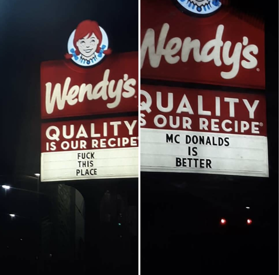 "Fuck this place. McDonald's is better."