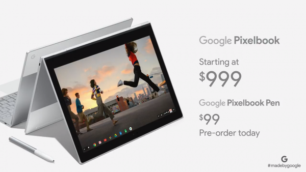 又有手寫又支援 Android 應用！Google Pixelbook 售 USD$999！