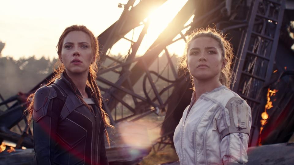 Scarlett Johansson and Florence Pugh in Black Widow