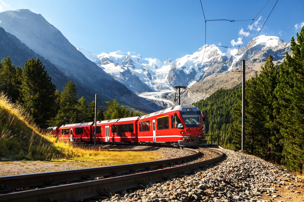 Switzerland’s Bernina Express train (Getty Images/iStockphoto)