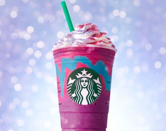 Starbucks Unicorn Frappuccino.