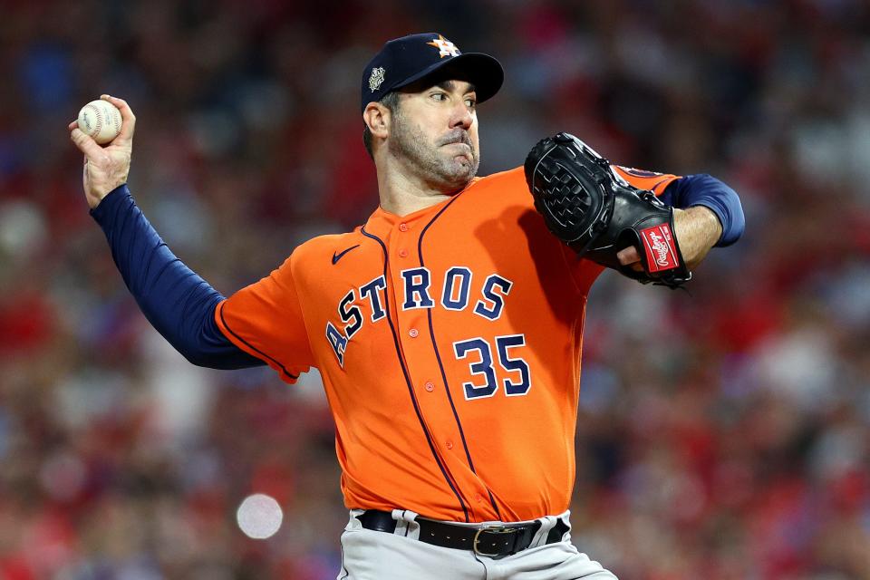 Justin Verlander allowed one run and five hits over five innings in Houston's 3-2 victory over the Philadelphia Phillies in Game 5 of the 2022 World Series.
