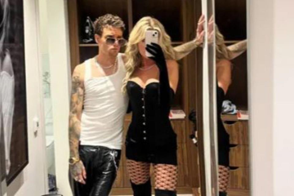Liam Payne and Kate Cassidy dressed up as Pamela Anderson and her ex-husband Tommy Lee for Halloween  (Kate Cassidy/Instagram)