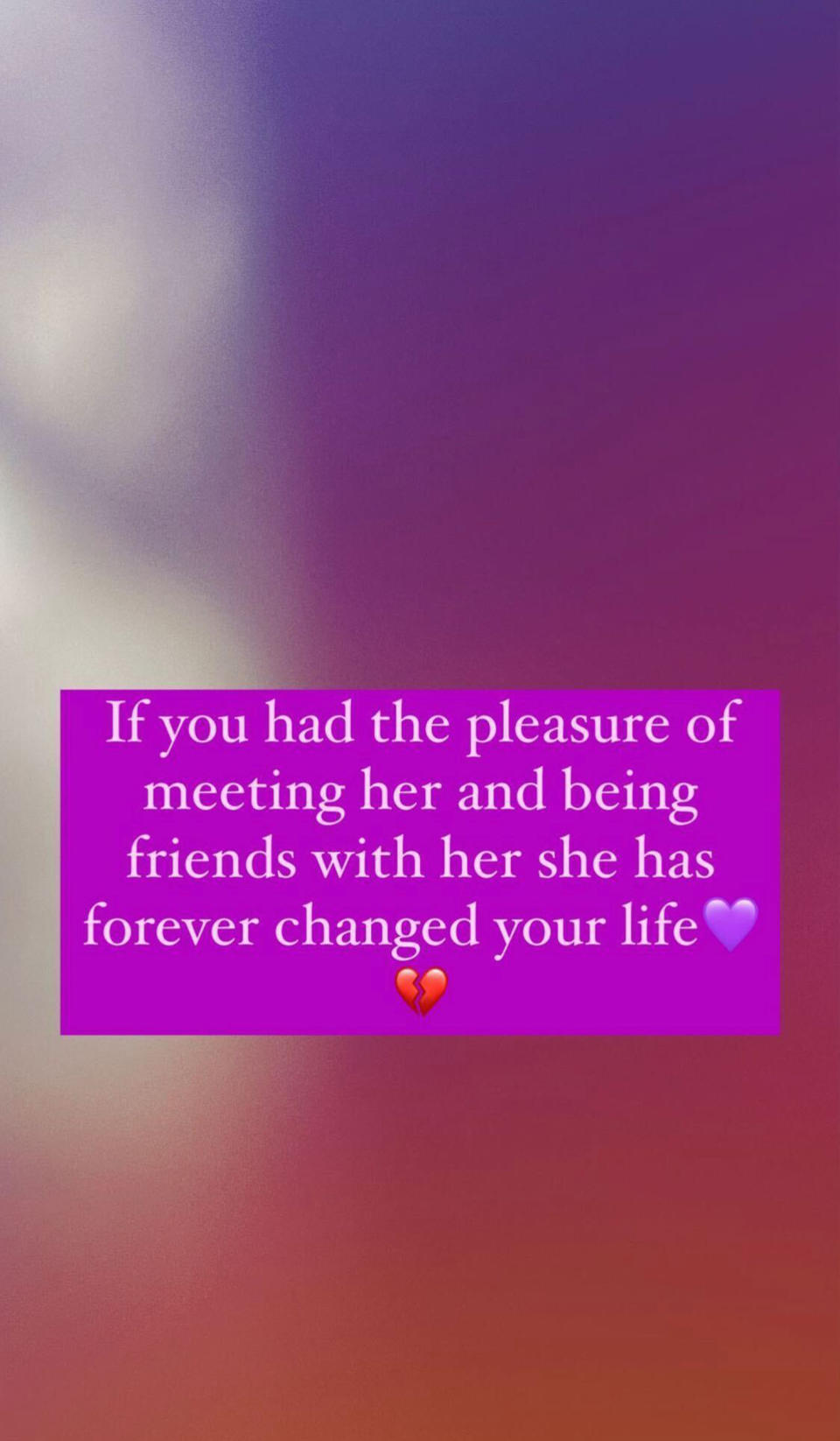 Bailey shared several anguished messages about her daughter's death in her Instagram story. (@brookebaileyinc via Instagram)
